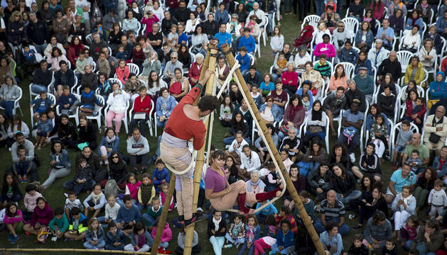 Una actuación acrobática dentro del Festival de las Murallas organizado el año pasado en la Ciudadela.