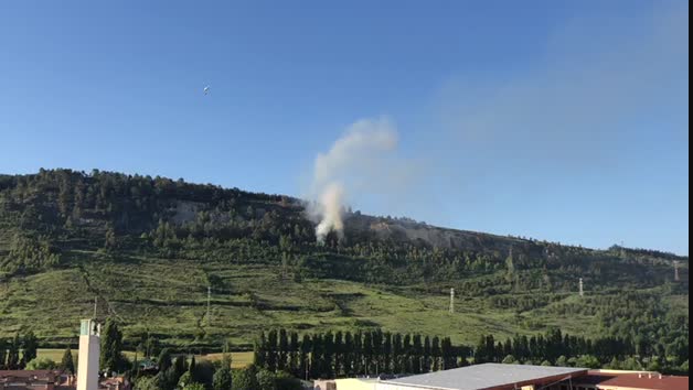 Vídeo del incendio en el Monte San Cristóbal