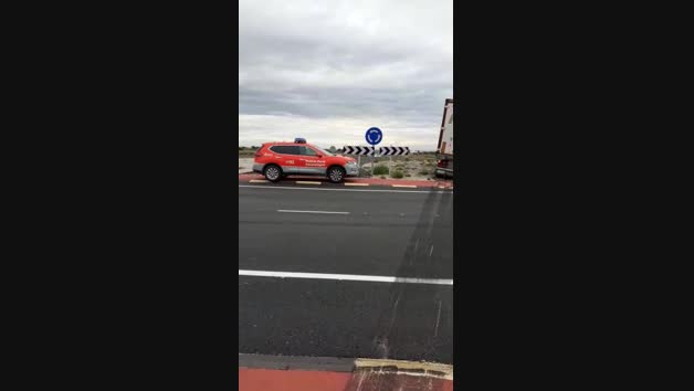 Vídeo del accidente de un camión en Cintruénigo