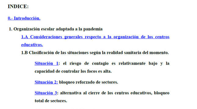 Educación publica el protocolo para la vuelta al colegio en septiembre