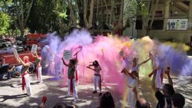 Protesta en Pamplona para pedir el final de las corridas de toros