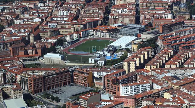 Foto de archivo de Pamplona, en la zona del estadio deportivo Larrabide.