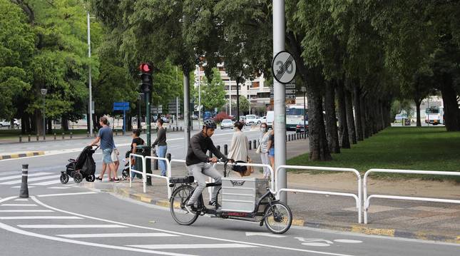 Foto de la zona por la que transcurrirá el carril bici en Antoniutti.
