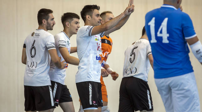 Jugadores del Tafatrans de fútbol sala en un partido.