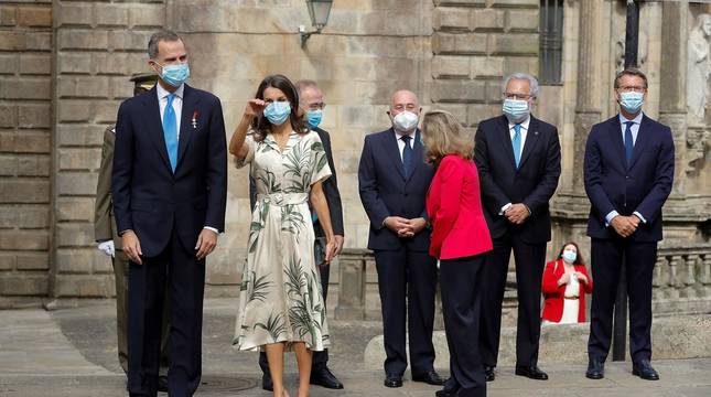 Los reyes participan en la Ofrenda al Apóstol Santiago