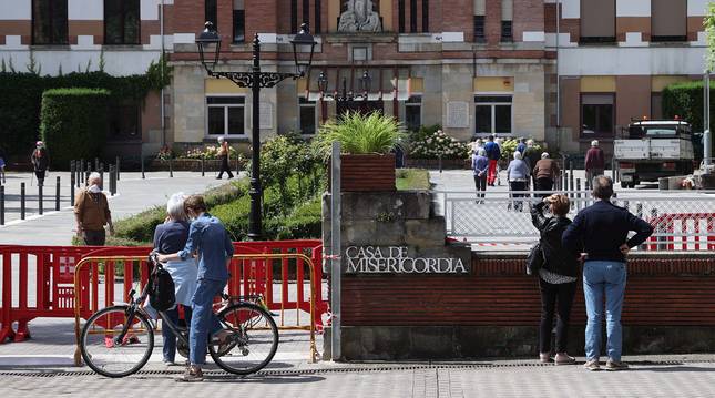Exterior de la Misericordia de Pamplona, donde están permitidas las visitas con cita previa y las salidas.