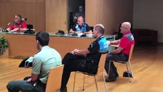 Reunión de la Junta de Seguridad tras la suspensión de las fiestas de Tafalla