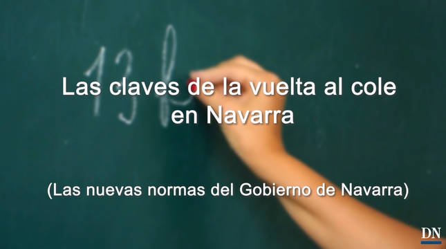 Vídeo con las claves de la vuelta al cole en Navarra