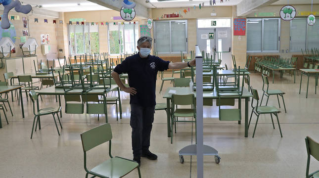 foto de Preparativos para el inicio de curso con medidas anti Covid en el Colegio Hilarión Eslava