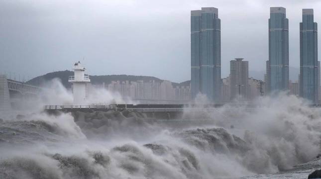 Efectos del tifón Haishen en Japón
