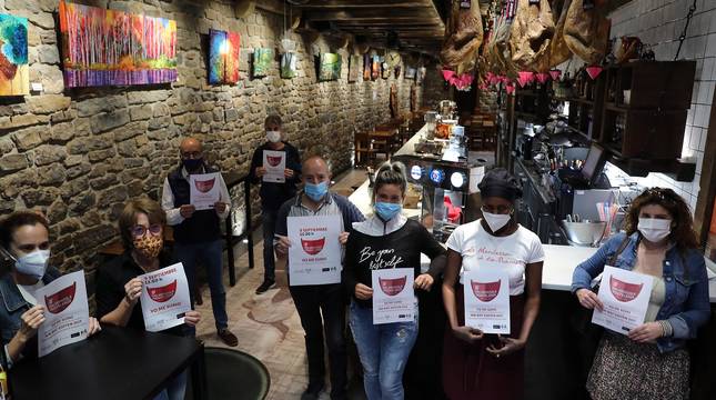 Los bares protestan por la situación de la hostelería ante la pandemia