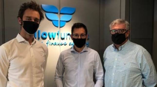 foto de A la izquierda, Mario Grande, Managing Partner en XtartCube; Rubén Díez,CEO de Ikan Biotech y
Ernesto Muñoz, Senior Partner en Fellow Funders.