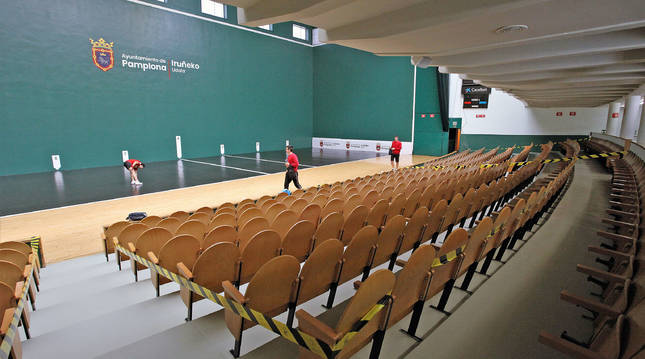 Foto del frontón Labrit no acogerá partidos de la liguilla de semifinales del Parejas por la delimitación del aforo a 265 personas.
