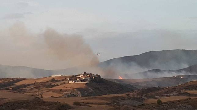 Fotos del incendio en Javerri (Lónguida)
