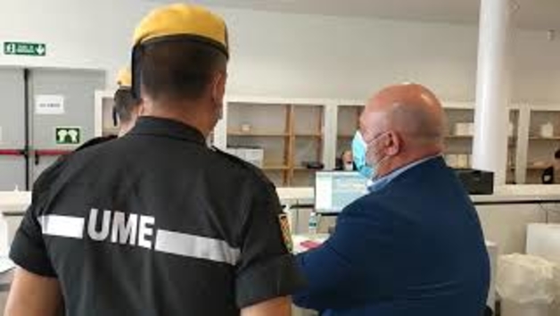 Rastreadores del Ministerio de Defensa, en Refena.