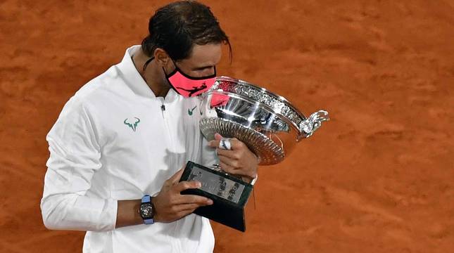 Fotos de la victoria de Nadal en Roland Garros 2020