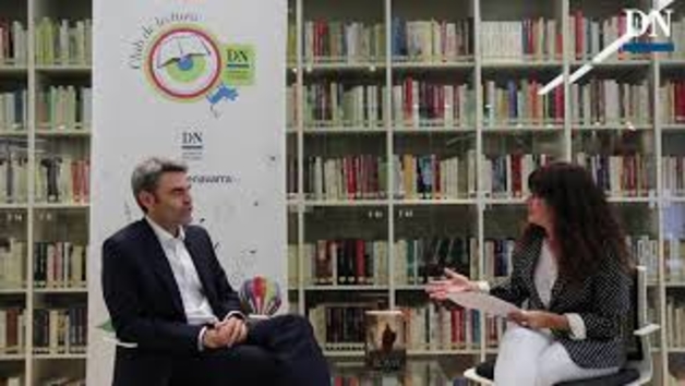 Juan Torres Zalba, en el Club de Lectura de Diario de Navarra