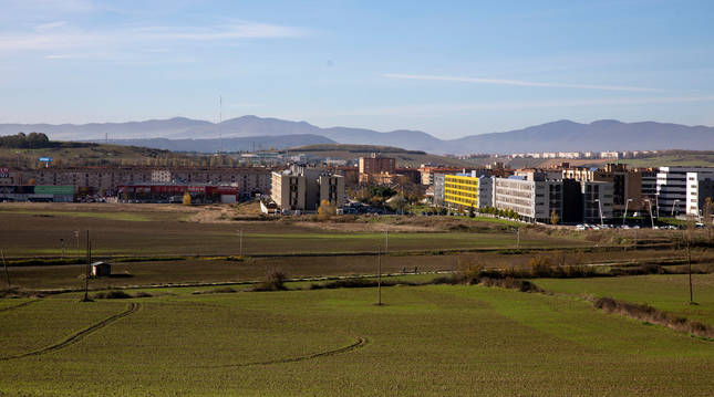 Aspecto de la zona de Etxebakar, en las inmediaciones de Berrioplano donde se proyecta la urbanización