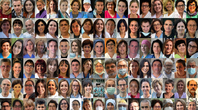 Los 102 rostros de la sanidad navarra que dan voz a una medalla