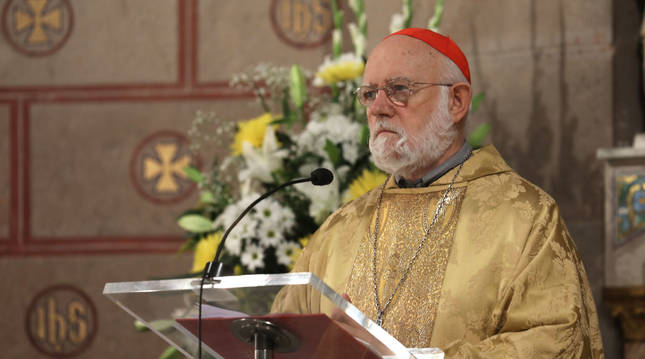 El cardenal Celestino Aós Braco, natural de Artaiz, preside esta mañana la celebración de la fiesta de San Francisco Javier.