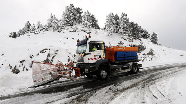 Nieve en el Pirineo navarro