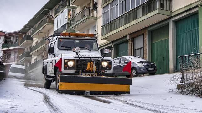 Fotos de la nieve en Navarra este 4 de enero