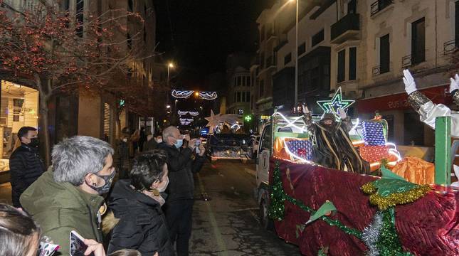 Fotos de la visita de los Reyes Magos a Estella