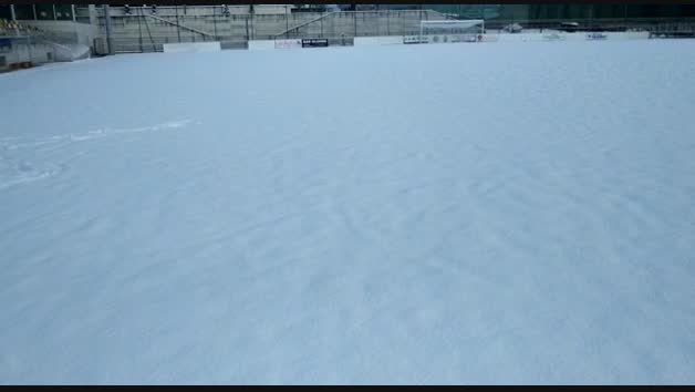 Campo de la Multilvera totalmente cubierto de nieve