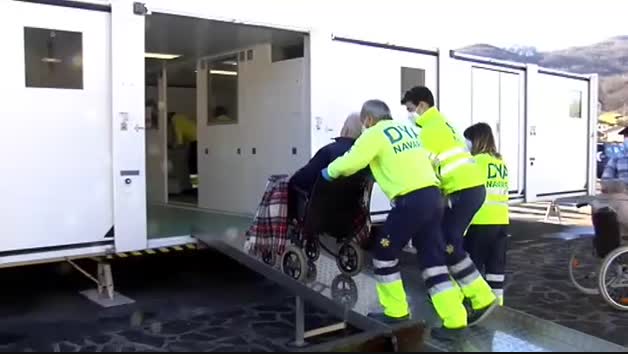 Ya funciona el hospital móvil que vacunará en zonas rurales de Navarra