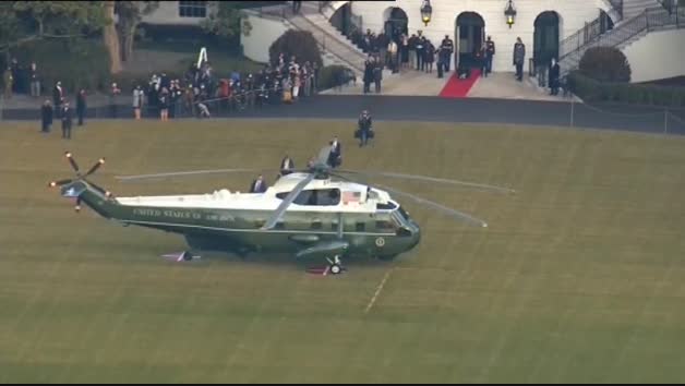 Donald Trump abandona la Casa Blanca