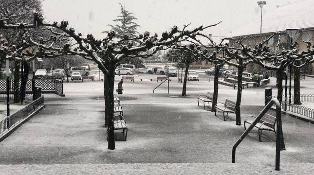 La nieve regresa a Navarra