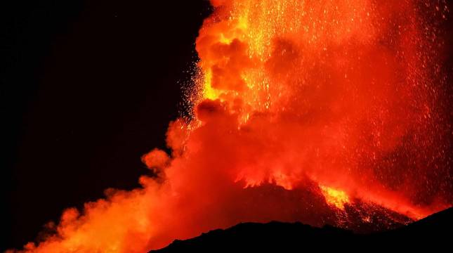 Fotos de la nueva erupción del volcán Etna