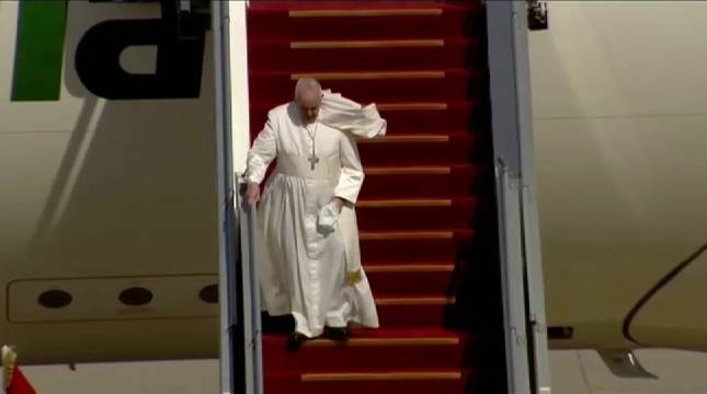 El papa Francisco llega a Irak