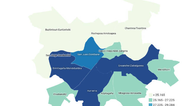 Las localidades navarras con los sueldos más altos y los más bajos