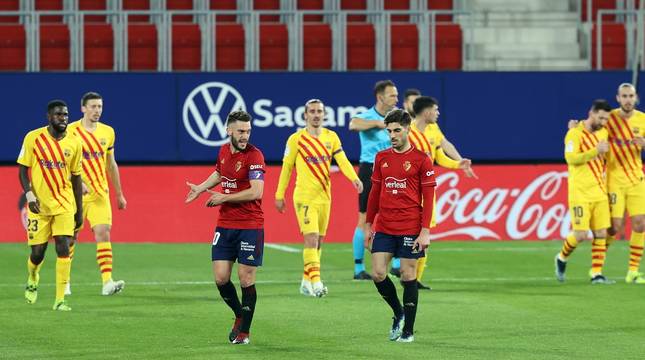Fotos del Osasuna-Barcelona en El Sadar