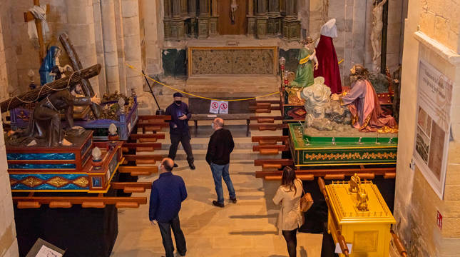 Foto del interior del Santo Sepulcro de Estella.