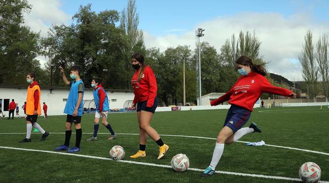 Todas las fotos de los participantes en el Campus de Semana Santa de la Fundación Osasuna en Sangüesa
