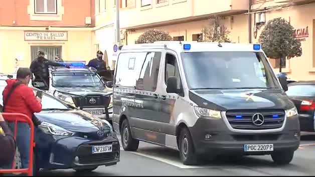 Igor el Ruso llega a la Audiencia de Teruel entre máximas medidas de seguridad