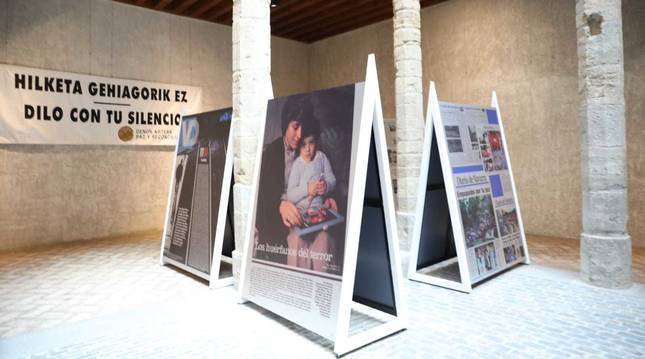 Fotos de la exposición 'El terror a portada. 60 años de terrorismo en España'