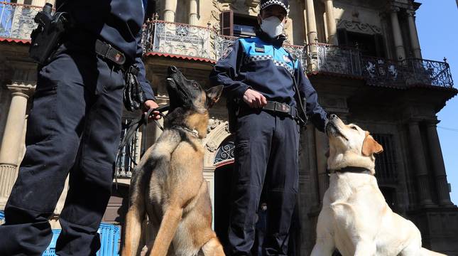 La Unidad Canina de la Policía Municipal presenta a sus dos nuevos 'agentes'