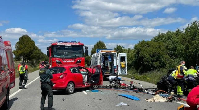 Accidente mortal en Olite