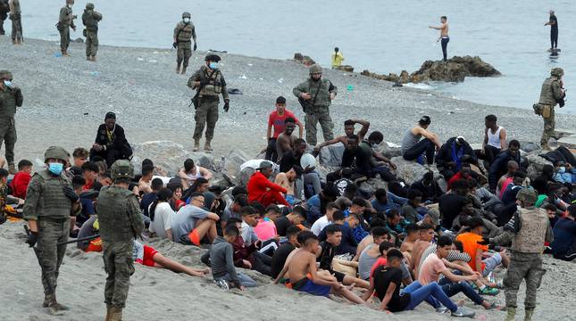 Crisis migratoria en Ceuta