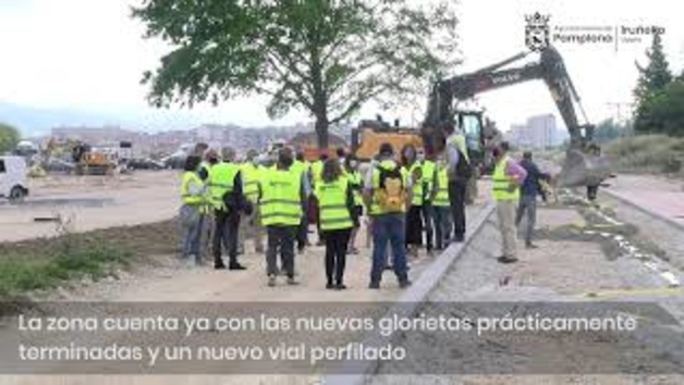 Vídeo: Visita a las obras de la primera fase del parque sur de la Txantrea