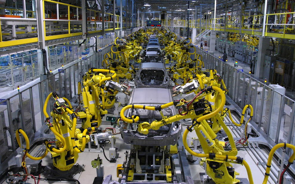 Resultado de imagen de fabrica de coches