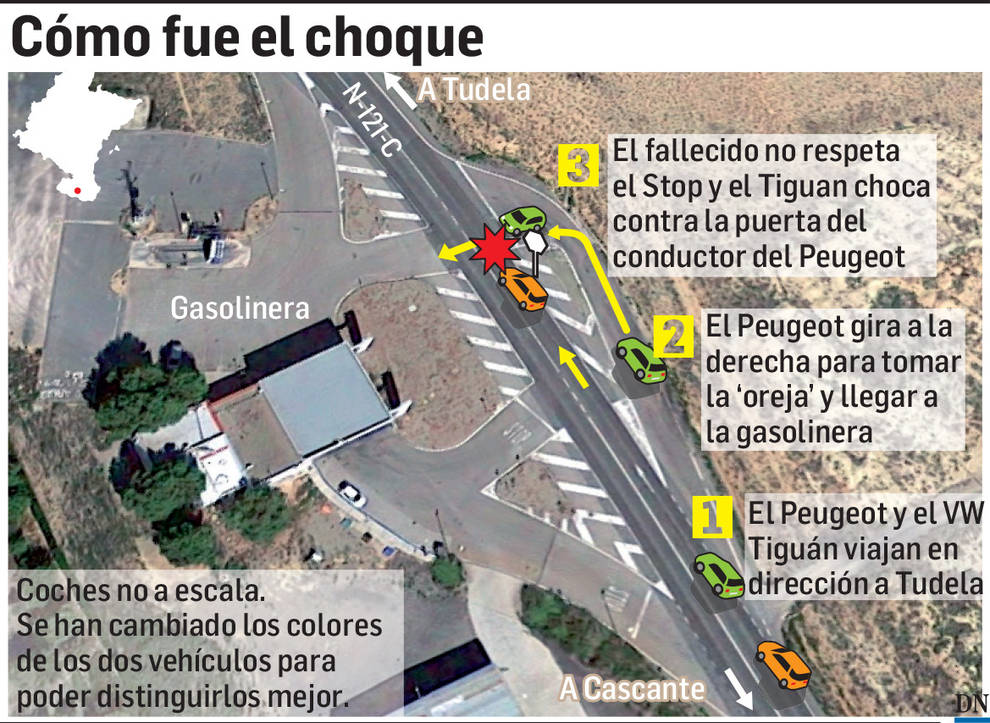 Accidente en la N-121-C en Tudela