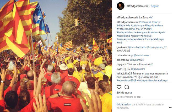 Foto de la díada catalana en el instagram de Alfred Garcia