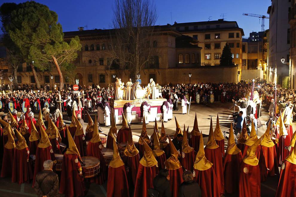 Resultado de imagen de FOTOS PROCESIÃƒÂ“N DE JUEVES SANTO EN PAMPLONA