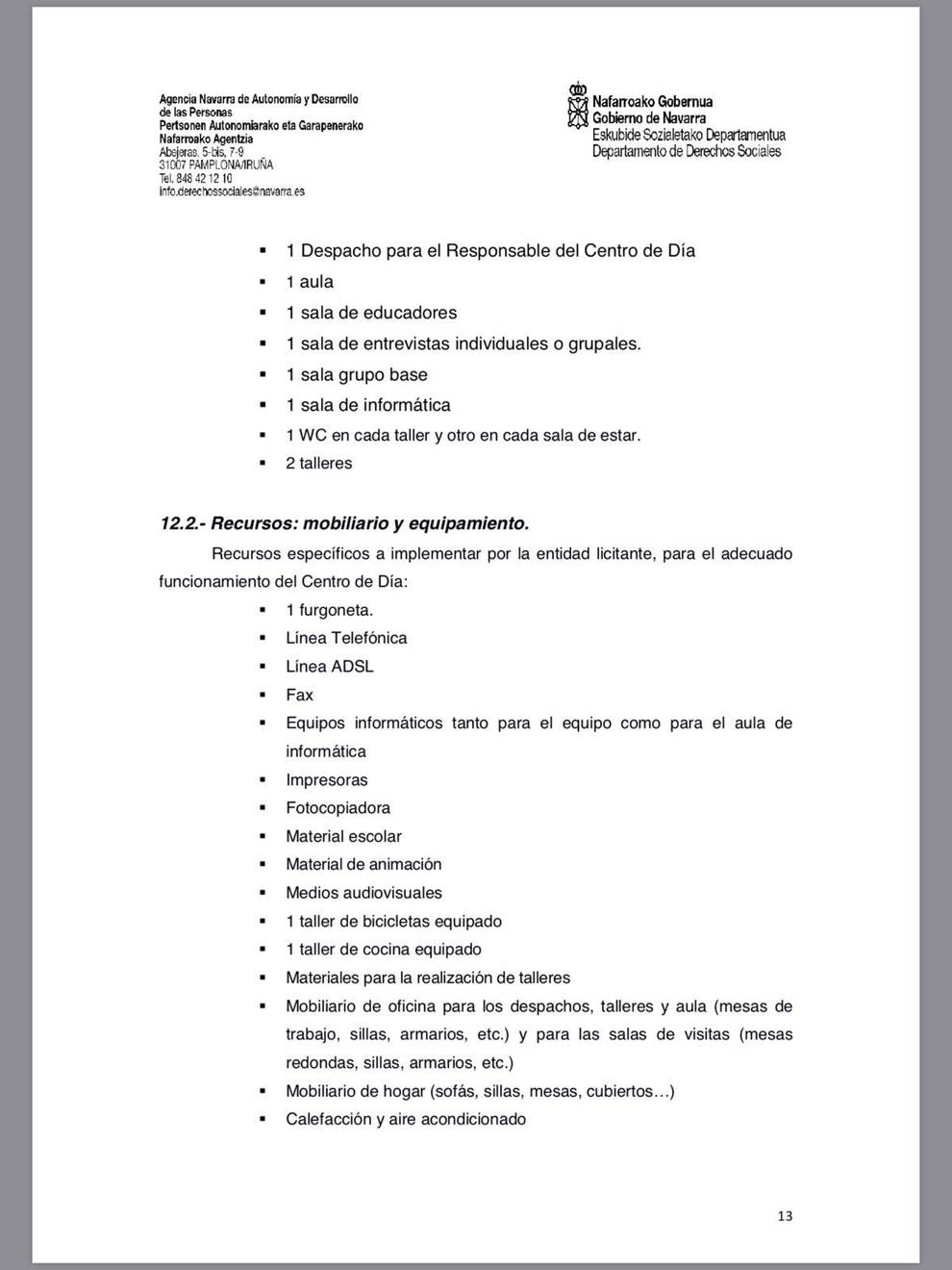 El miércoles 2 de mayo, el Gobierno de Navarra publicó el pliego técnico de nuevo con una rectificación