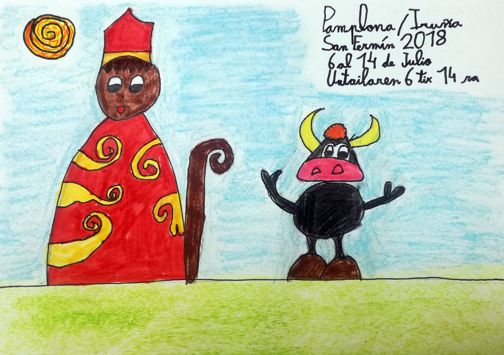 Nicolás Martínez Basterra gana el XIII Concurso infantil de carteles de San Fermín