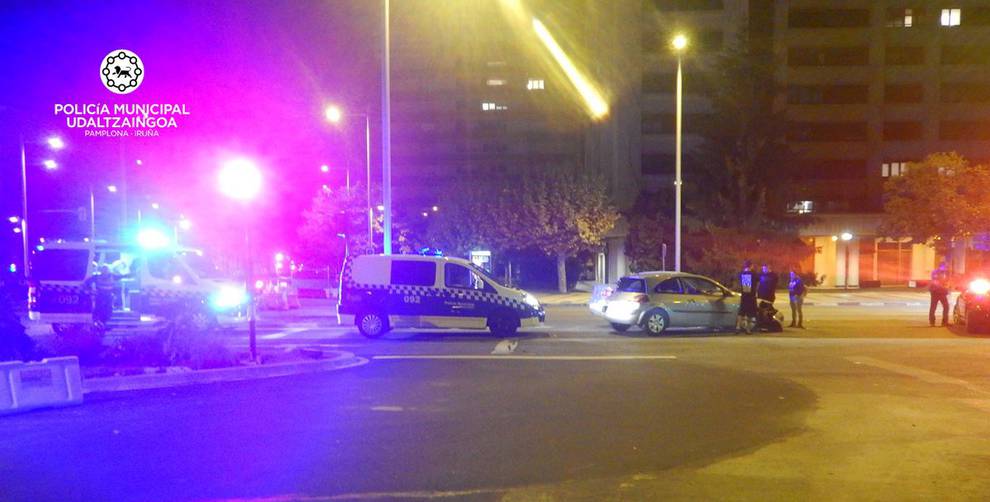 Herido un ciclista de 81 años en un accidente en la avenida Barañáin de Pamplona